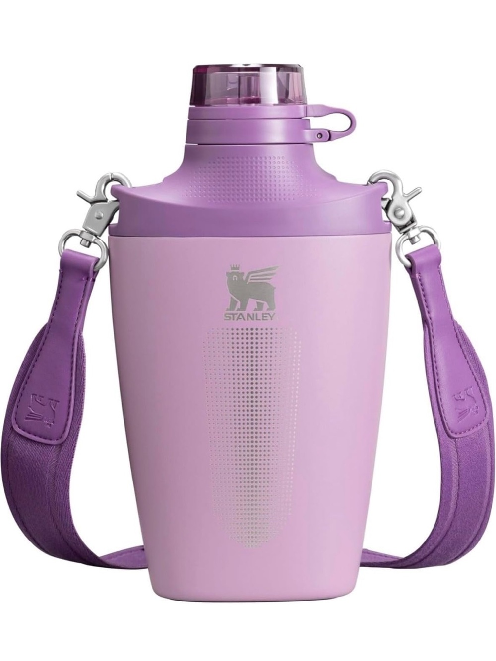 Stanley Lilac Insulated Water Bottle with Carry Strap
